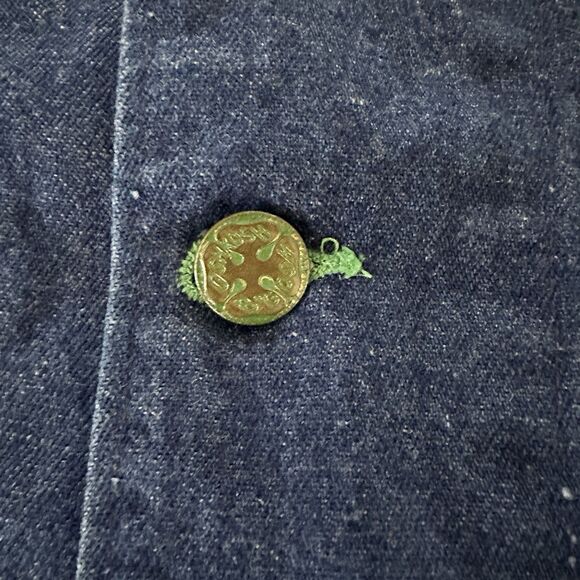 Vtg OshKosh B'Gosh Denim Chore Jacket 42R USA Union Made Sanforized Train Work - Picture 8 of 11